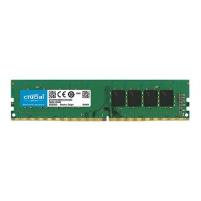 Memoria Crucial CB8GU2666, 8GB, DDR4, 2666 MHz, PC4-21300, 2666MT/s, DIMM, CL-19, 1.2V