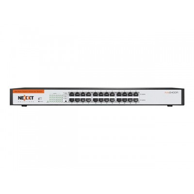 Switch Nexxt Axis2400R, 24 RJ-45 LAN GbE, En Rack, MDI/MDIX