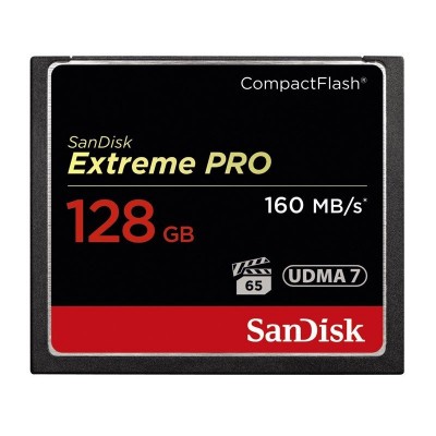 Memoria Sandisk Compactflash Extreme Pro De 128gb 160/150mbps