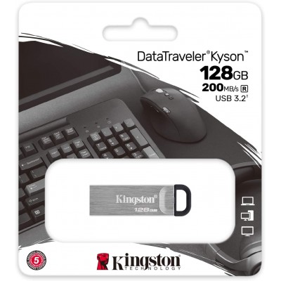 Memoria Flash USB Kingston DataTraveler KYSON, 128GB, USB 3.2