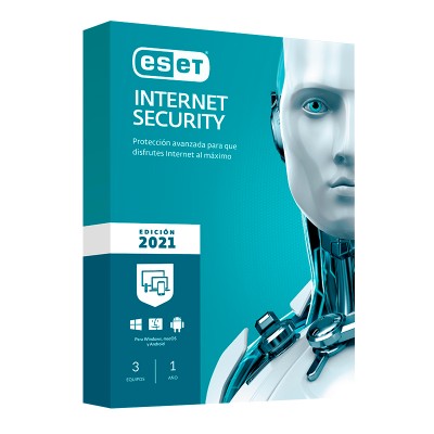 Software Eset Internet Security, Edición 2021, 3 PC