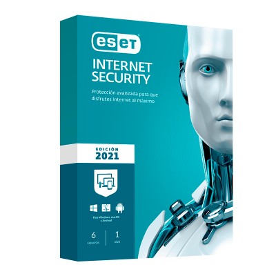 Software Eset Internet Security, Edición 2021, 6 PC