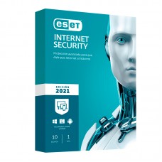 Software Eset Internet Security, Edición 2021, 10 PC