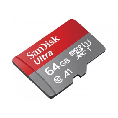 Sandisk Ultra Tarjeta De Memoria Flash (Adaptador Microsdxc A Sd Incluido) 64 Gb A1/Uhs Class 1/Class10 Microsdxc Uhs-i