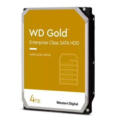 Disco duro Western Digital WD Gold, 4 TB, SATA 6.0 Gb/s, 256 MB Cache, 7200 RPM, 3.5".