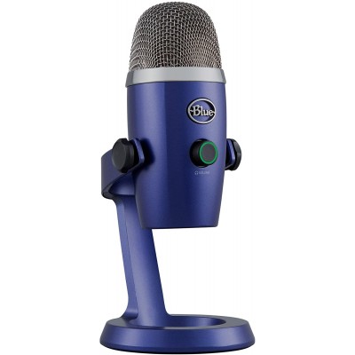 Microfono Profesional Logitech Blue Yeti Nano Condensador Multi-Pattern USB - PC, Mac, Blue