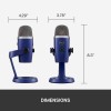 Microfono Profesional Logitech Blue Yeti Nano Condensador Multi-Pattern USB - PC, Mac, Blue
