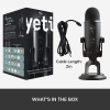 Microfono Blue YETI, Streaming Cardioid / Omni / Bi Led, USB - PC, Mac, Black