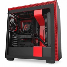 Case Nzxt H710 Mid-tower Black/Red,  Vidrio Templado