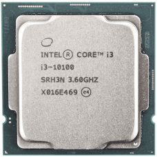 Procesador Intel Core i3-10100, 3.60 GHz, 6 MB Caché L3, LGA1200, 65W, 14 nm. TRAY/OEM