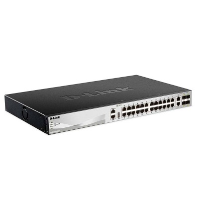 Switch Administrable D-Link DGS-3130-30TS,  24 RJ-45 GbE, 2 10GBASE-T y 4 10G SFP+, L3