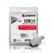 Memoria Flash USB Kingston Data Traveler microDuo 3C, 128GB, Dual USB Tipo-A/USB Tipo-C 3.1