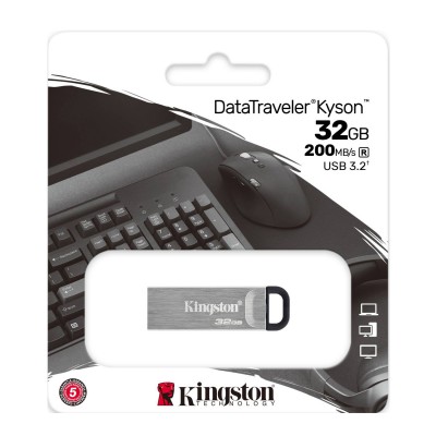Memoria Flash USB Kingston DataTraveler KYSON, 32GB, USB 3.2
