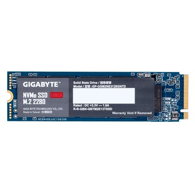 SSD Gigabyte GP-GSM2NE3128GNTD, 128GB, M.2, 2280, NVMe PCIe Gen 3.0 x4, 1550 MB/s