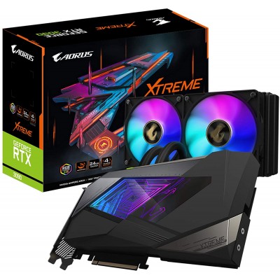 T. Video Gigabyte Nvidia AORUS GeForce RTX 3090 XTREME WATERFORCE 24G, 24GB GDDR6X