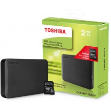 Disco duro externo Toshiba Canvio Ready 2 TB + microSD 32 GB