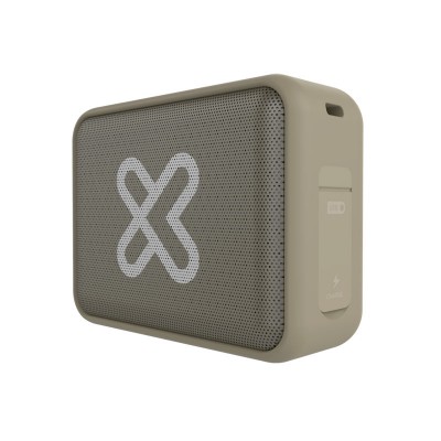 Parlante Portátil Klip Xtreme NITRO KBS025BG, 6W RMS, Bluetooth, Batería, IPX7, Beige