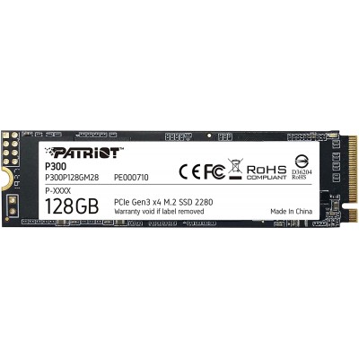SSD Patriot P300 Gen 3 X4 M.2 2280 128 Gb L/e 1600/600