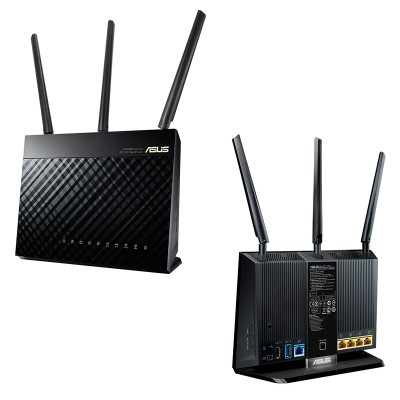 Router inalambrico Asus RT-AC68U V3, AC1900 Dual Band Gigabit WiFi 802.11ac (3x3).