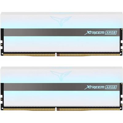 Memoria Ram TeamGroup T-Force XTREEM ARGB WHITE DDR4 32GB KIT (2x16GB), 3200MHz CL16