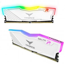 Memoria T-Force Delta RGB, 8GB, DDR4, 3200 MHz, CL-16, 1.35v - White