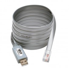 Cable Rollover USB-A a RJ45 Serial (M/M) - Compatible con Cisco, 250 Kbps, 1.83 m [6 pies]