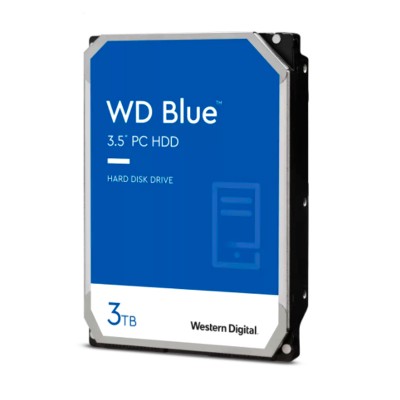 Disco duro Western Digital WD Blue, 3 TB, SATA 6.0 Gb/s, 256 MB Cache, 5400 RPM, 3.5".