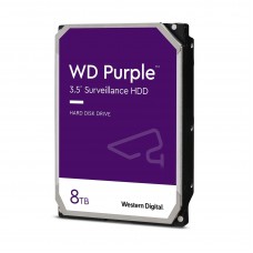 Disco duro Western Digital Purple, 8TB, SATA III, 128MB Cache, 5640RPM, 3.5"