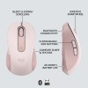 Mouse Logitech Signature M650 Silent Inalambrico USB, bluetooth, Rosado