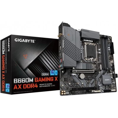 Motherboard Gigabyte B660M GAMING X AX DDR4, LGA1700, PCIe 4.0, Wifi