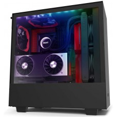 Case NZXT H510i, Mid-tower Negro / Rojo, Tira LED RGB