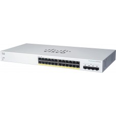 Smart Switch Cisco Business 220, Capa 2, 24 RJ-45 LAN GbE, 4 SFP 