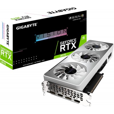 T. Video Gigabyte Nvidia GeForce RTX 3070 VISION OC, 8GB GDDR6, PCI-E 4.0