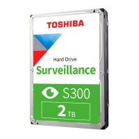 Disco duro Toshiba S300 Surveillance, 2TB, SATA 6.0 Gb/s, 5400 RPM, 3.5".