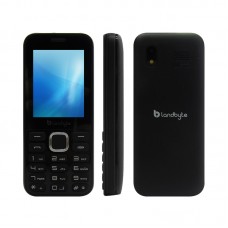 Teléfono celular básico LandByte LT1030, 2.4" 240x320, Dual SIM, Radio FM, Negro