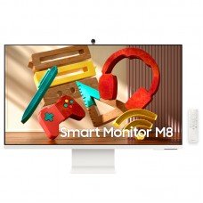 Monitor inteligente M8 UHD/4K de 32" con transmisión de TV y cámara SlimFit incluida