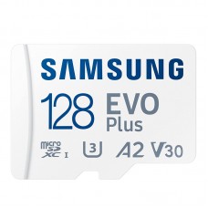Memoria Flash Samsung EVO Plus + Adaptador microSDXC 128GB, UHS-I, U1, Class10