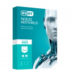 Antivirus ESET NOD32 2022, 3 PC - 1 año