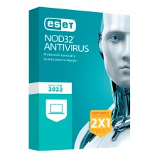 Antivirus ESET NOD32 2022, 1 PC - 1 año / 2 Equipos