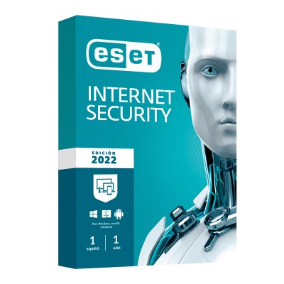 Antivirus ESET NOD32 Internet Security 2022, 1 PC - 1 año