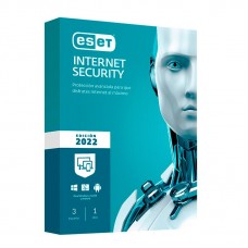 Antivirus ESET NOD32 Internet Security 2022, 3 PC - 1 año