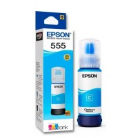 Botella de tinta EPSON T555 Cian, 70ml, 6800 páginas