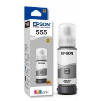 Botella de tinta EPSON T555 Gris Fotográfico, 70ml, 6800 páginas