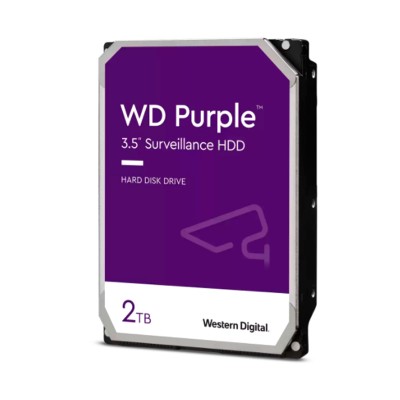 Disco duro Western Digital WD Purple 2TB, SATA 6.0 Gb/s, 256MB Cache, 5400 rpm, 3.5".