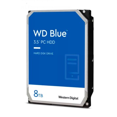 Disco duro Western Digital Blue WD80EAZZ, 8TB, SATA 6.0 Gb/s, 5640 RPM, 3.5" Cache 128MB