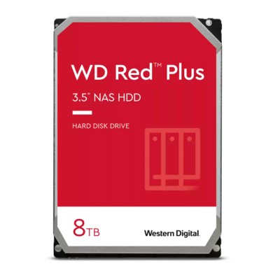 Disco duro Western Digital Red Plus WD80EFZZ, 8TB, SATA, 5640rpm, 3.5", Cache 128MB
