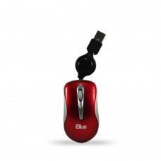Mouse Iblue Micro Retractil XMK-977 Red