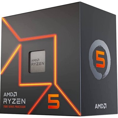Procesador AMD Ryzen 5 7600, 3.80 / 5.10 GHz, 32MB L3 Cache, 6-Cores, AM5, 5nm, 65W