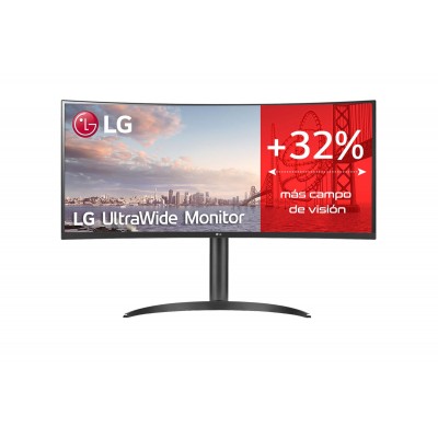 Monitor LG 34WQ75C-B, 34" IPS, 3440 x 1440 WQHD, Ultrawide Curvo
