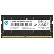 Memoria HP X1 SODIMM DDR5-4800MHz, PC5-38400, 16GB, CL40, 1.1 V, 260-Pin.